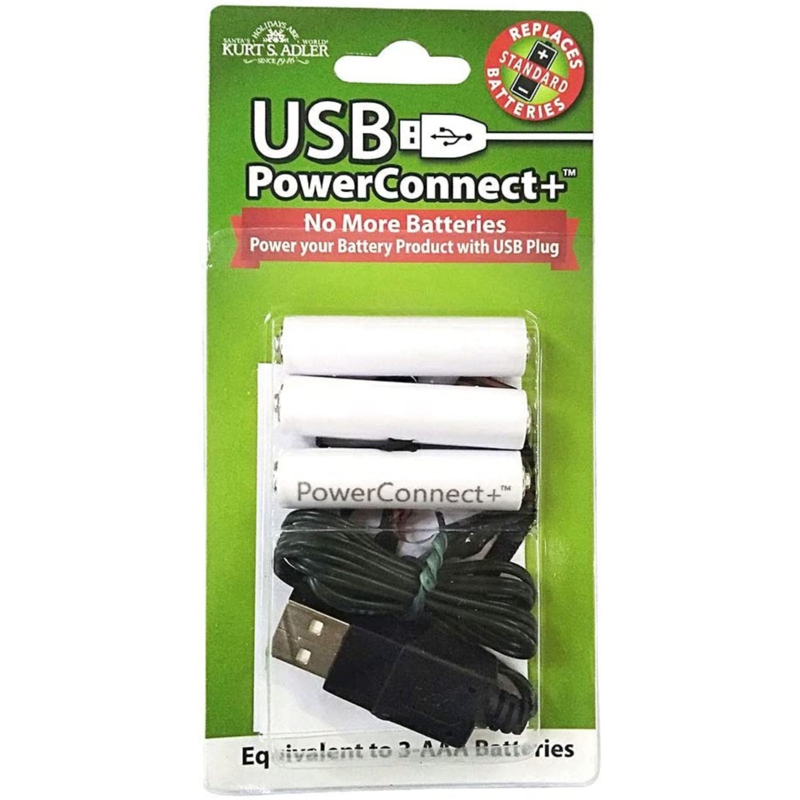 Kurt Adler USB PowerConnect+ “AAA” Converter Battery Replacement