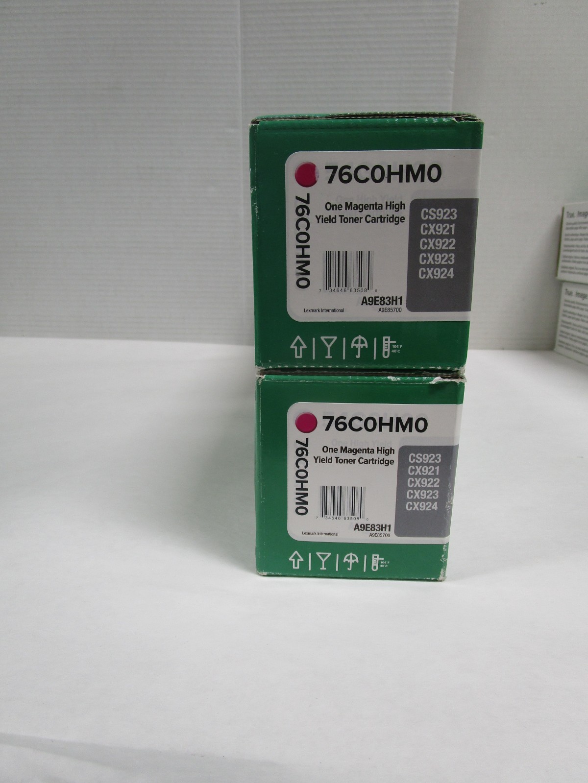 LEXMARK 76C0HM0 Magenta Toner Cartridge LOT OF 2 NEW SEE PHOTOS 