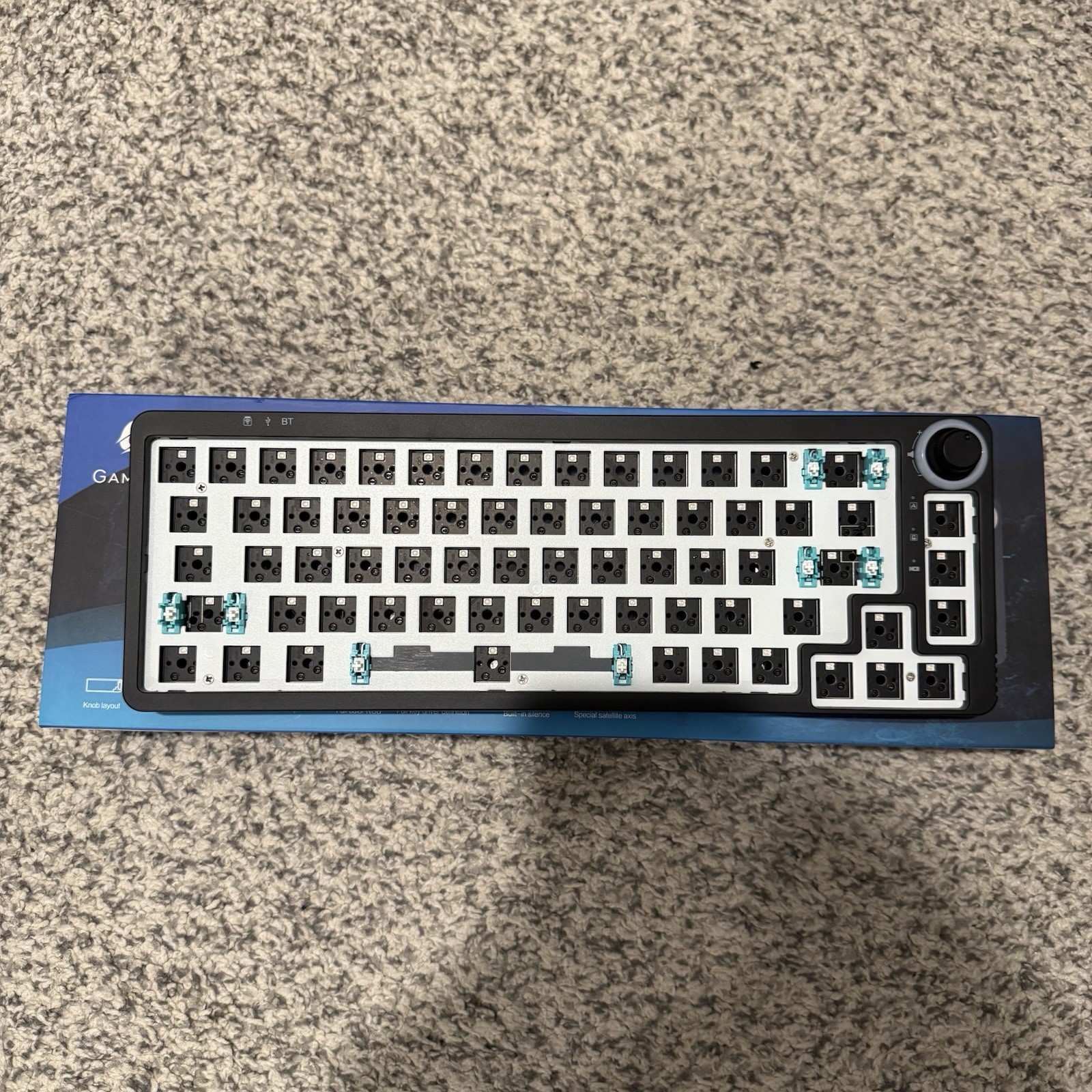 GAMAKAY LK67 65% RGB Modular Wireless Customized Keyboard Kit Black