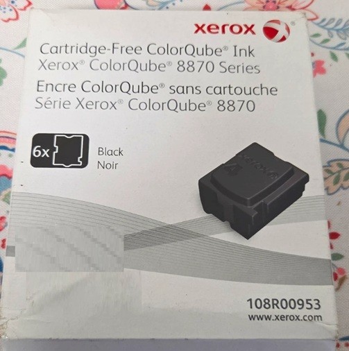 Xerox ColorQube 8870 Series Solid Ink Black 108R00953