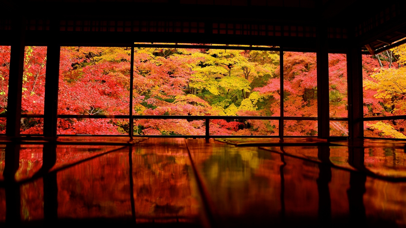 Landscape japan kyoto asia nature trees Custom Gaming Mat Desk