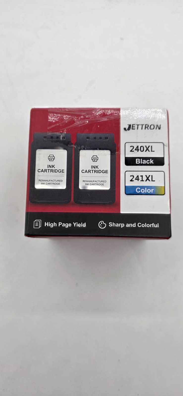 Jettron 240 XL Black & 241 XL Color Ink Cartridges - New Sealed Combo Pack