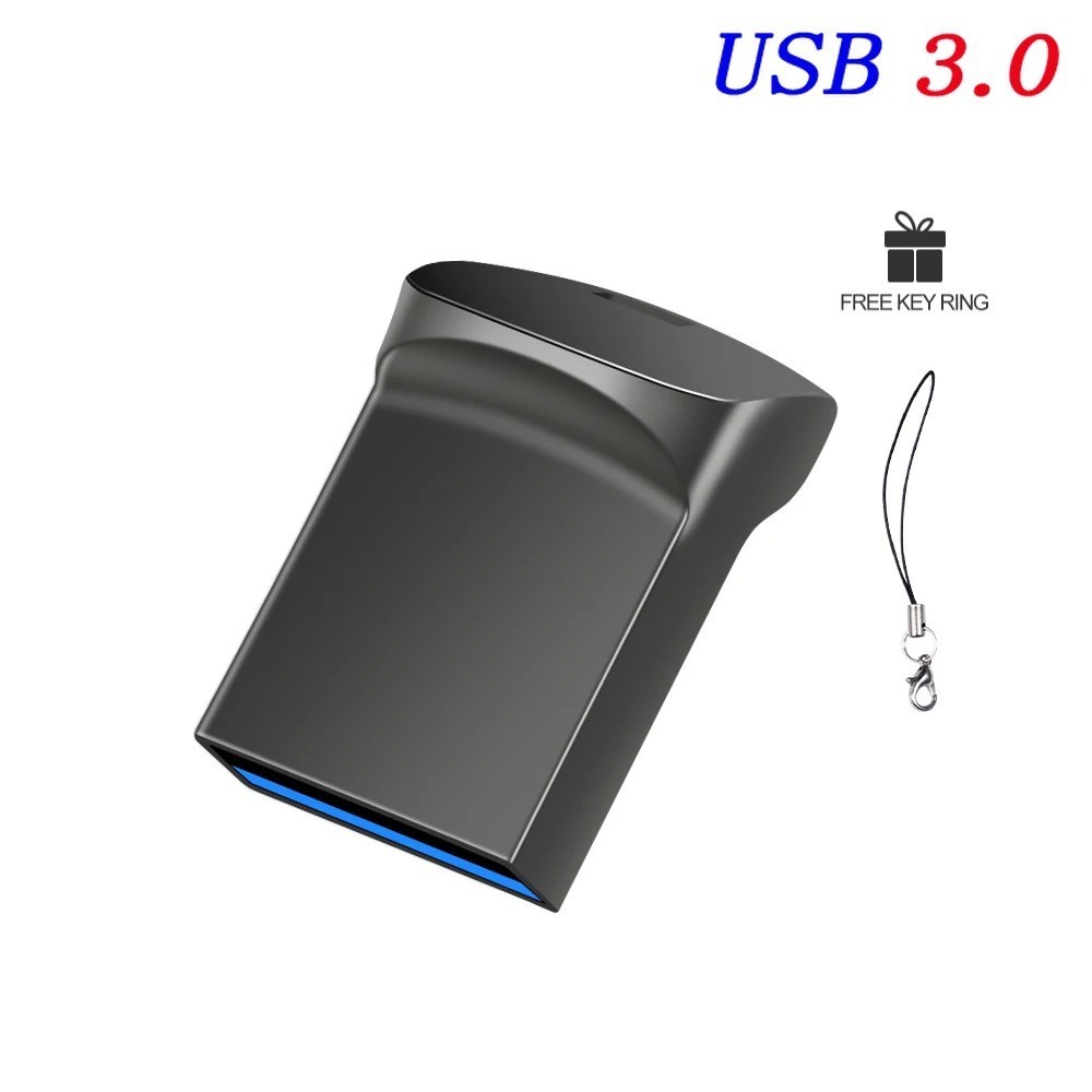 Super Mini USB 3.0 Flash Drive 64GB 32GB Memory Stick Pen Drive with Keychain