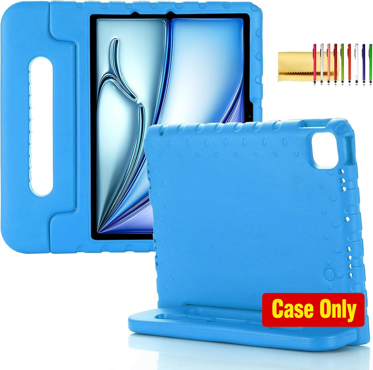 Shockproof Case for iPad Pro 11" M5/M4 & iPad Air 11" with Pencil Holder, Blue