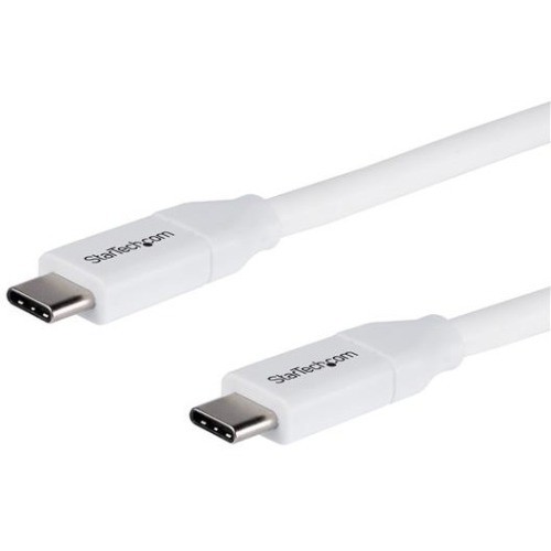 StarTech USB2C5C2MW 2m USB-C to USB-C Cable 5A PD M-M White