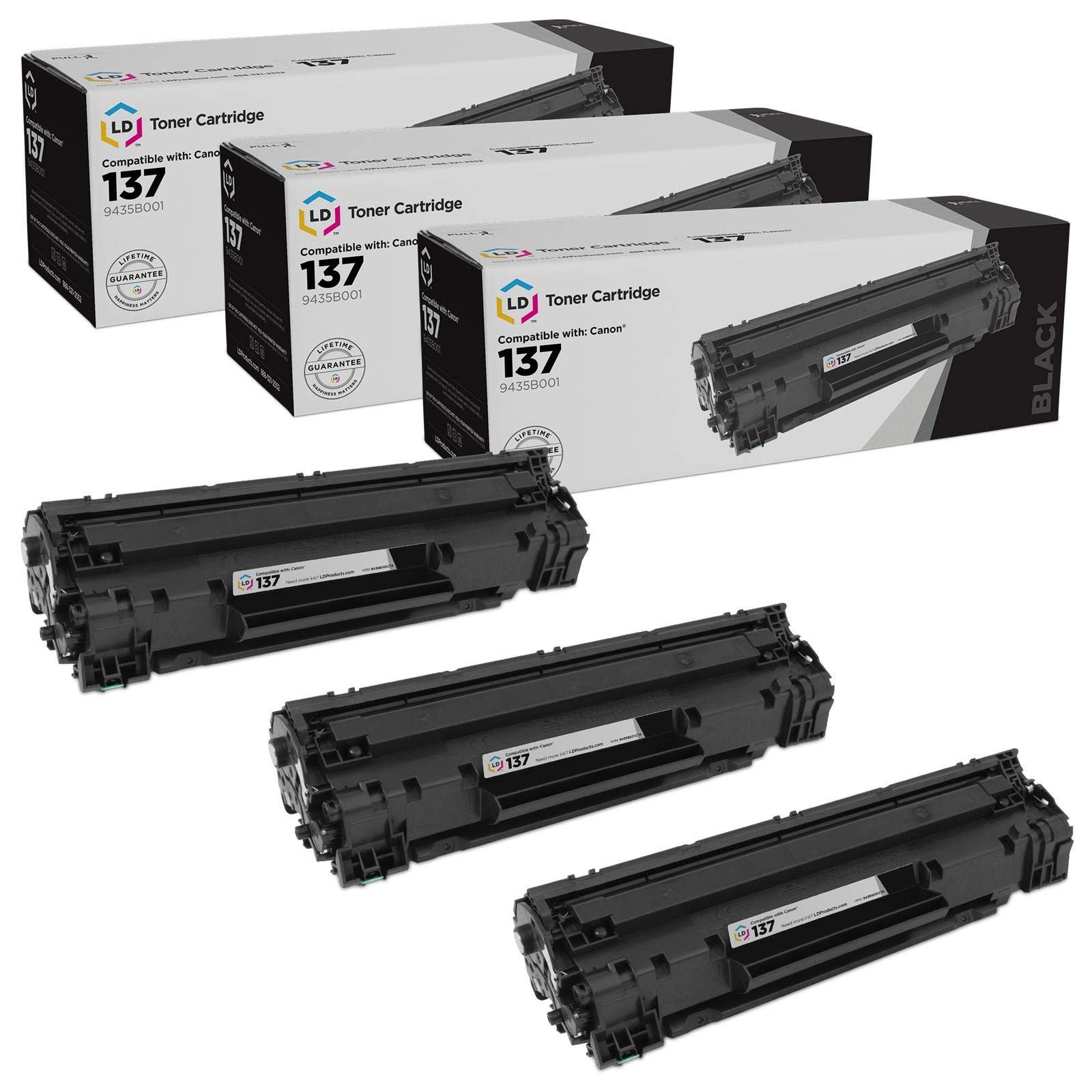LD 3PK 9435B001 137 Black Laser Toner Cartridge for Canon MF212w MF216n MF227dw