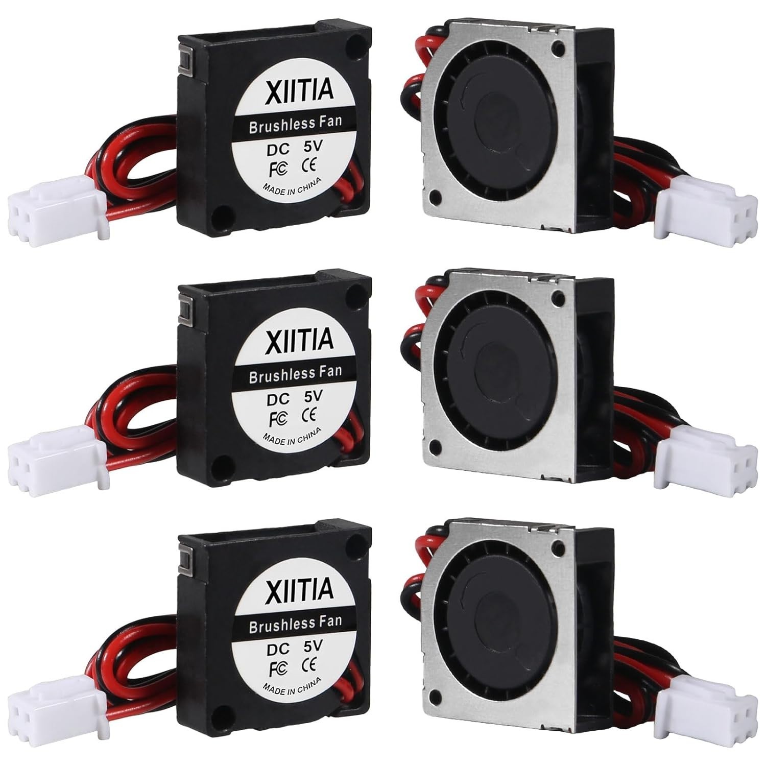 6pcs DC 20mm Fan 2006/20x20x6mm Sleeve Bearings Brushless DC Cooling Blower 5V