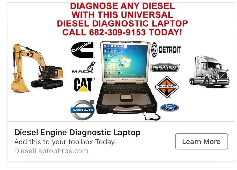 Panasonic Toughbook Diesel Diagnostic Laptop Multi-Brand Software.