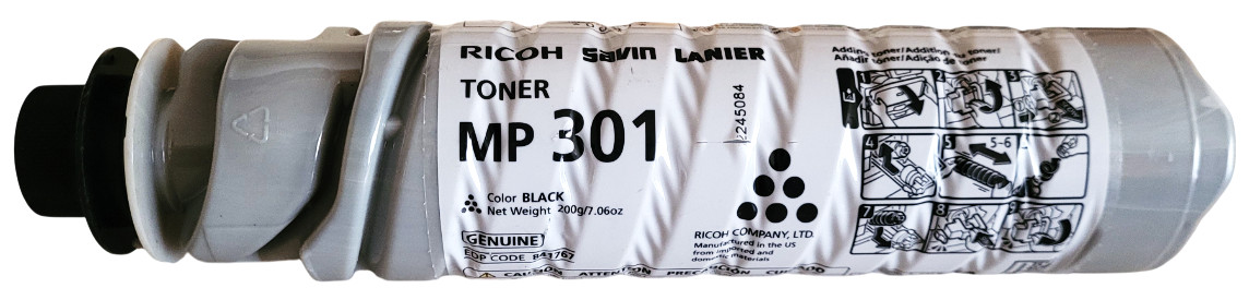 Ricoh Savin Lanier MP 301 MP301 Black 841767 Toner Cartridge Without Box