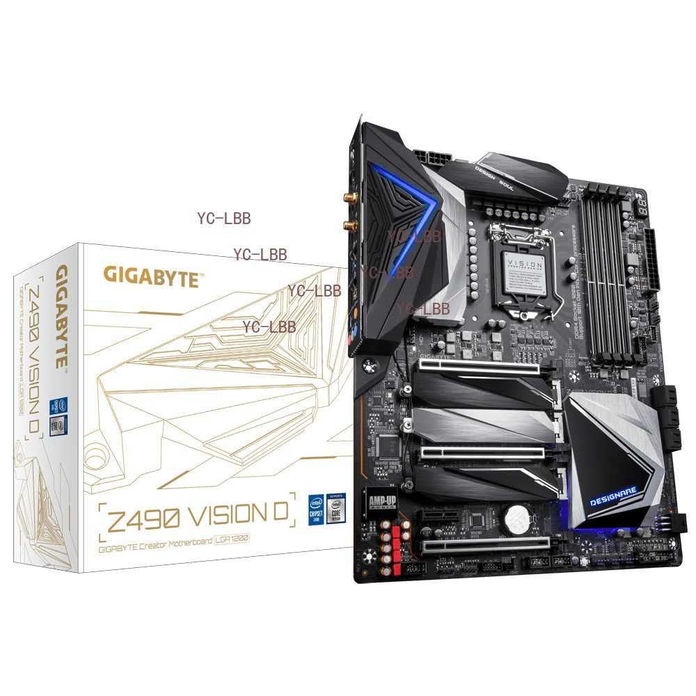 Gigabyte Z490 Vision D motherboard ATX, LGA1200, M.2, DDR4, USB3.2, rev. 1.1