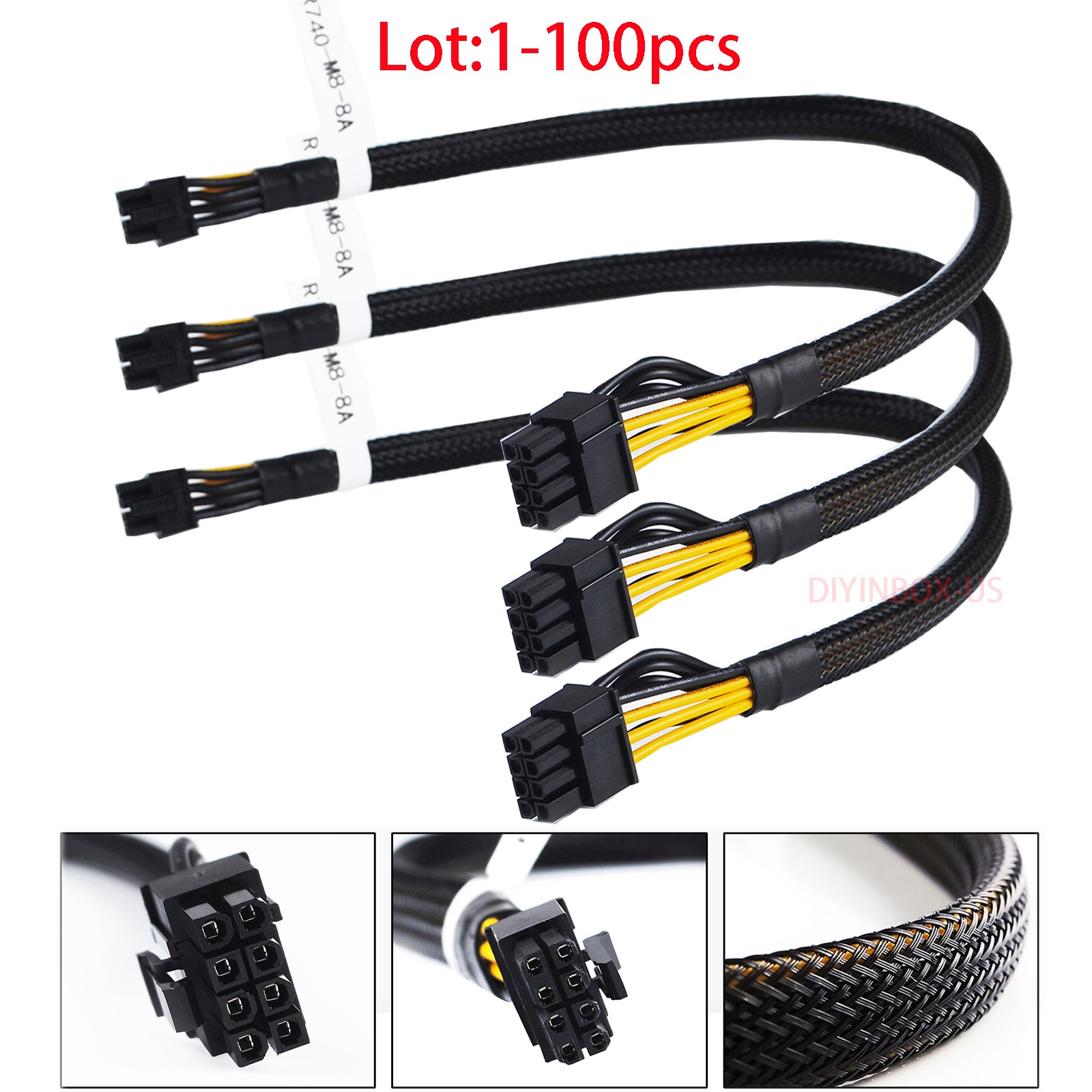 4VPD3 Dell 14th R740 R740XD GPU Power Cable 8Pin to mini 8Pin EPS-12V 04VPD3 Lot