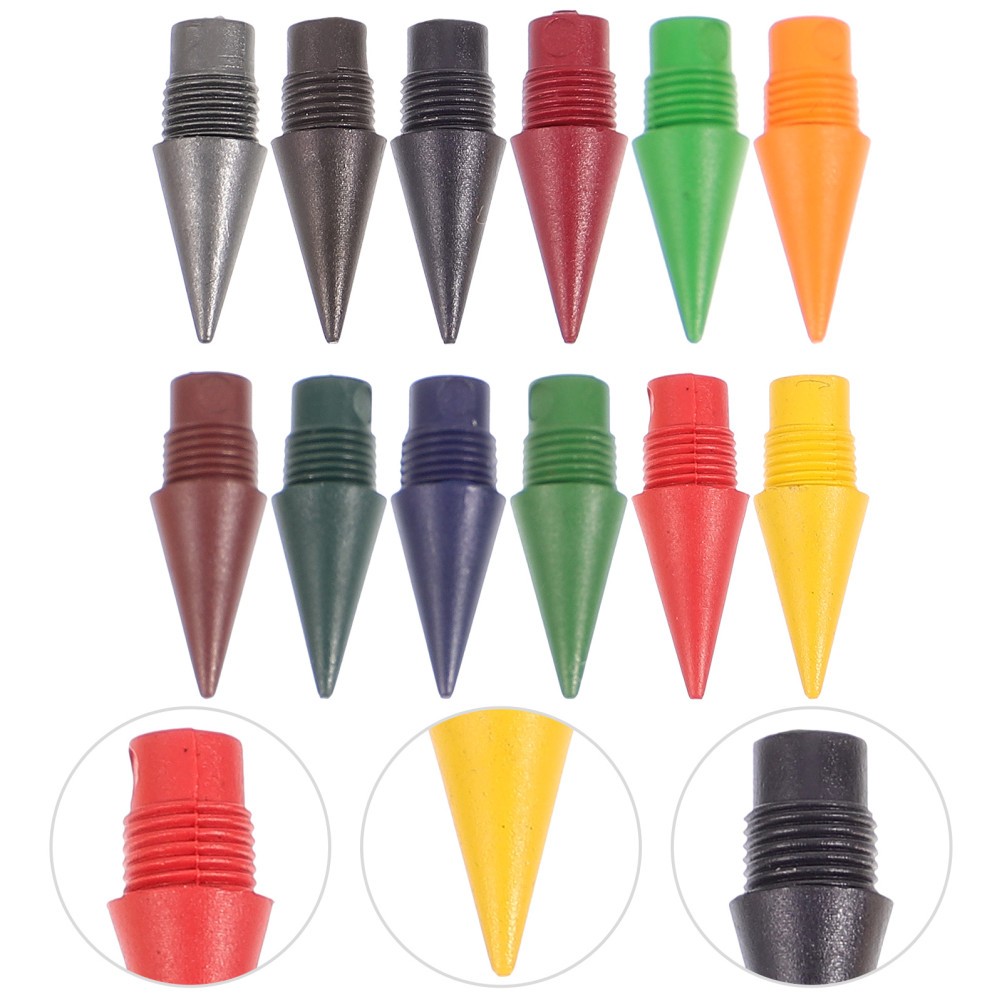 12 Pcs Mechanical Pencil Refills Everlasting Nibs Colored Pencils