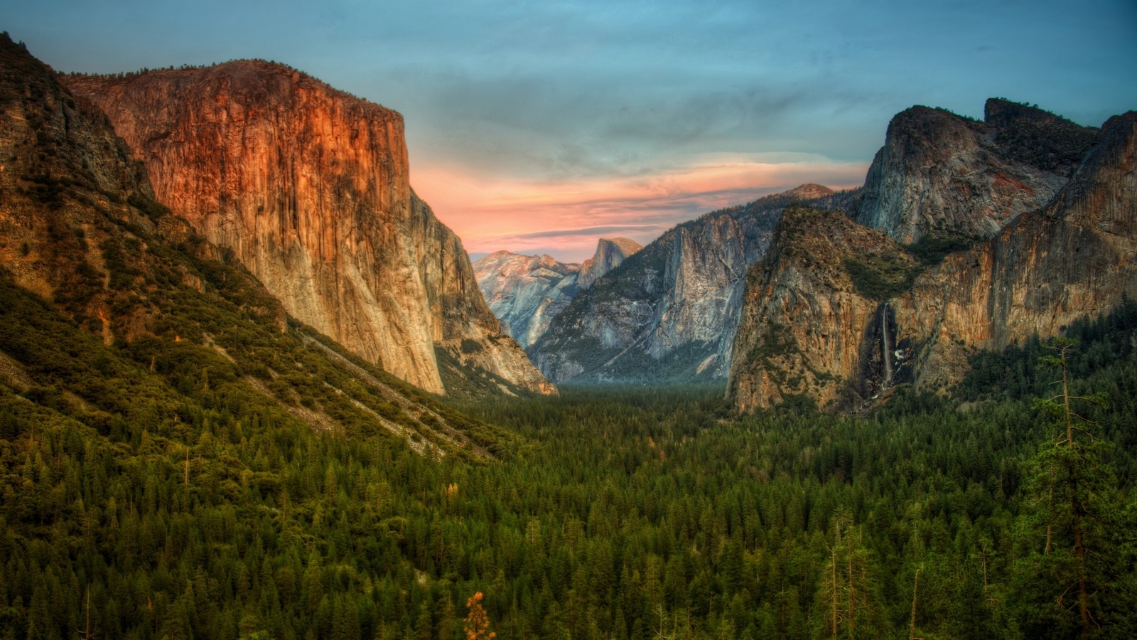Landscape nature yosemite national park Custom Gaming Mat Desk