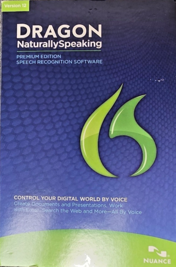 Nuance Dragon NaturallySpeaking 12 Premium Ed for Windows W/ Head set New Sealed