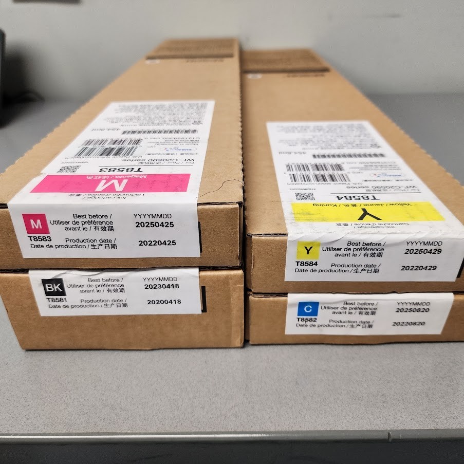 Epson T8581 T8582 T8583 T8584 Ink Cartridge Set WF-C20590 Genuine OEM
