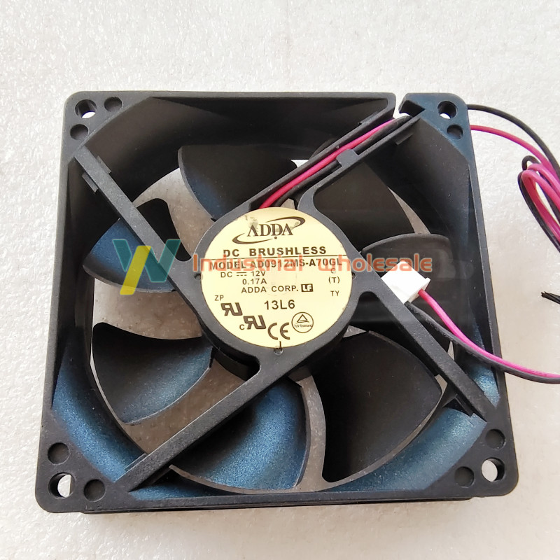 1pc brand new ADDA AD0912MS-A70GL DC12V 0.17A 92*92*25MM 2-Wire Cooling Fan