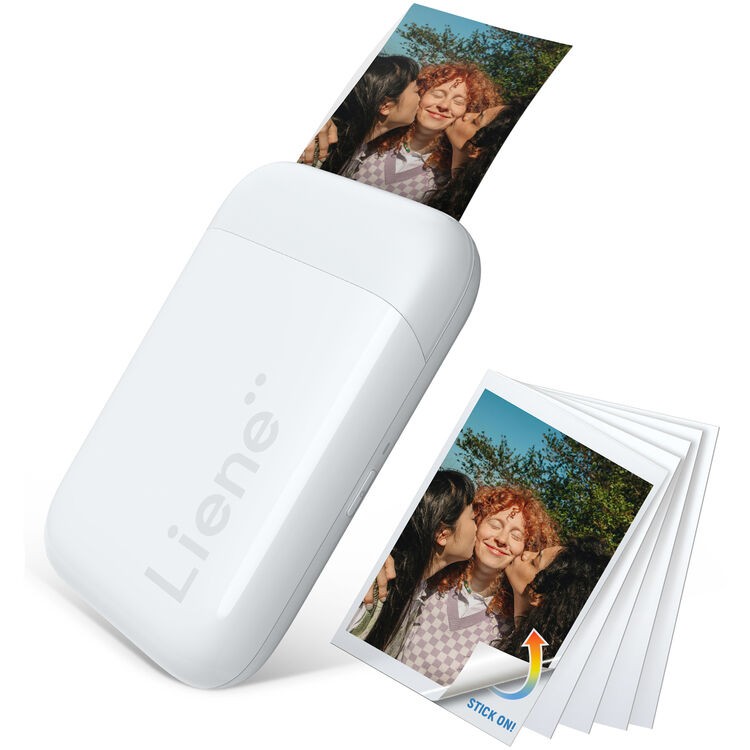 Liene ZPP110W#WW1 Pearl K100 2x3 Wireless Zink Photo Printer w/ 10 Sheets White