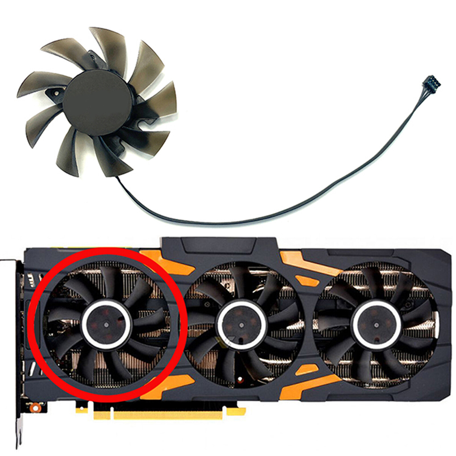 Graphics Card Fan CF-12815S Accessory For INNO3D RTX2070S 2080 2080S 2080ti