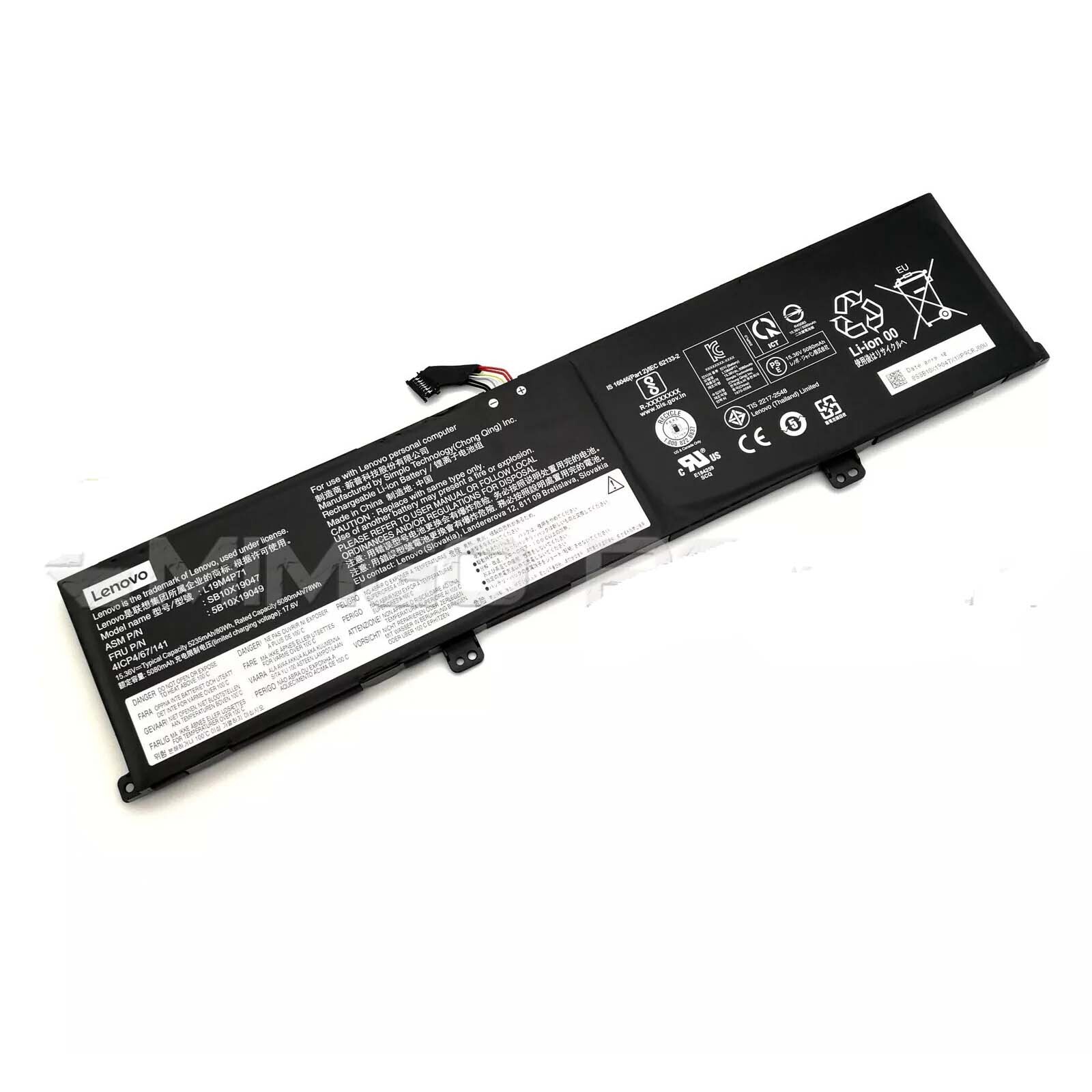 Genuine Battery L19M4P71 L19C4P71 For Lenovo ThinkPad P1 Gen3 X1 Extreme 3rd Gen