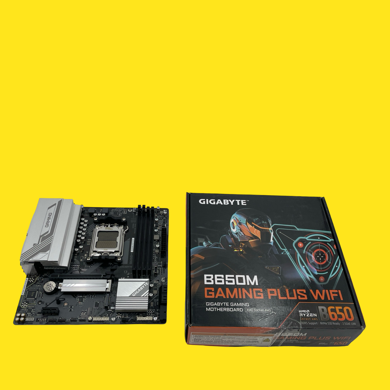 AS/IS GIGABYTE B650M GAMING PLUS WIFI AM5M-ATX DDR5 Motherboard #2948 z42/11