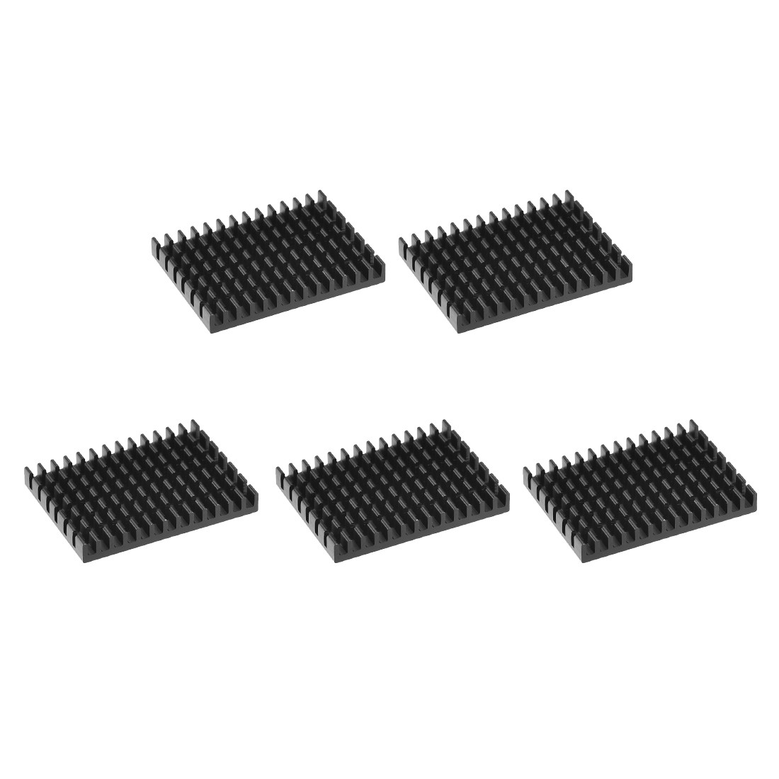 Electronic Radiators Heatsink for MOS GPU IC Chip Black 30 x 40 x 5 mm 5pcs