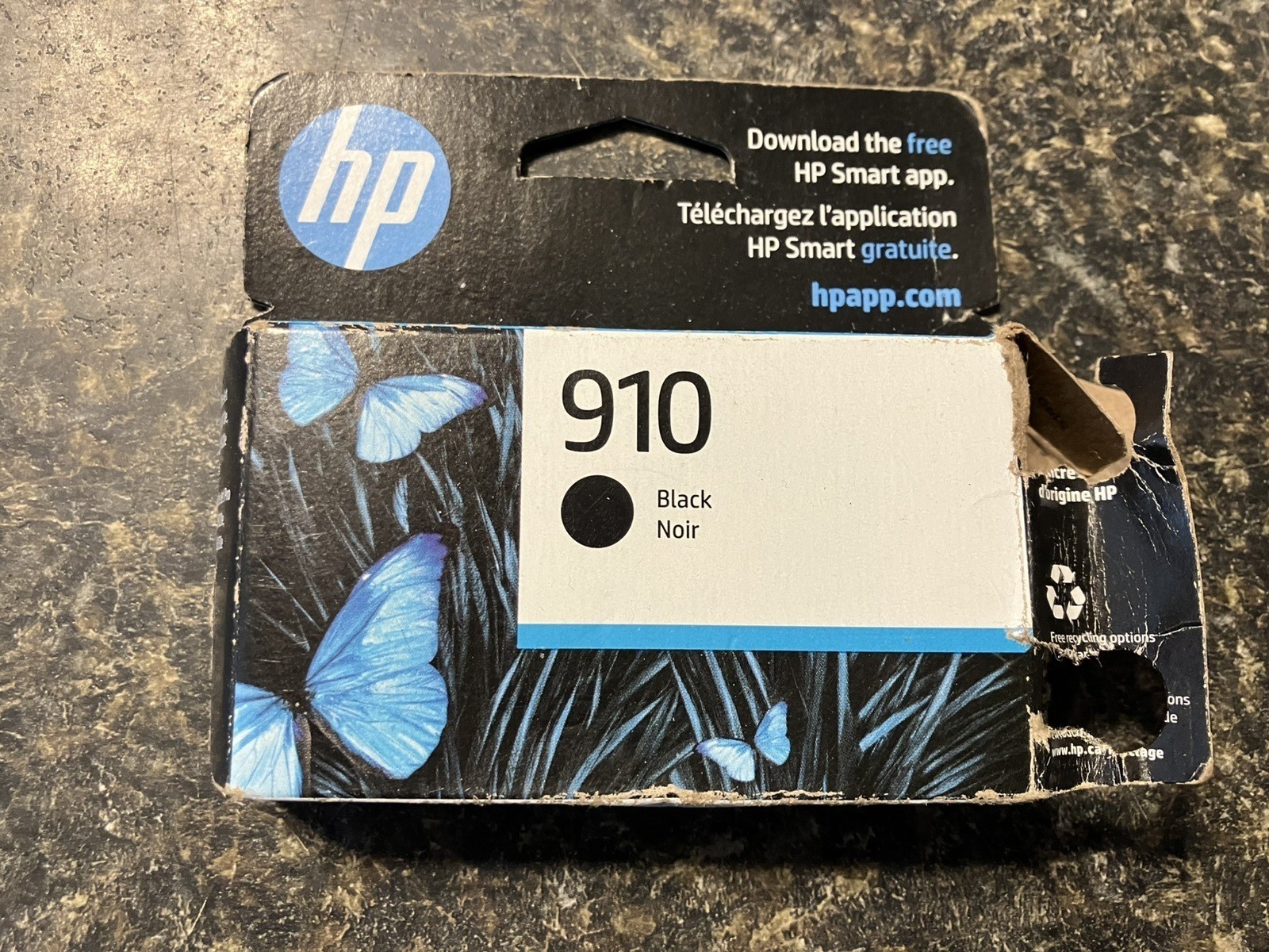 New Genuine HP 910 Black Ink Cartridge for HP Printer OfficeJet 8010 8020