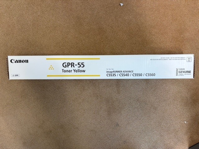 Genuine Canon GPR-55 (0484C003) Yellow Toner Cartridge - NEW SEALED