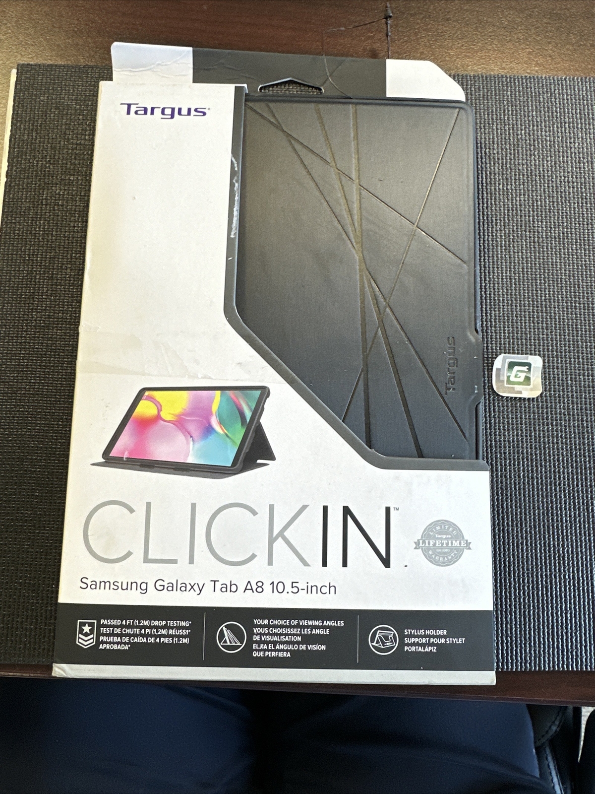 Targus Click-In™ Case for Samsung Galaxy® Tab A8 10.5" Black New