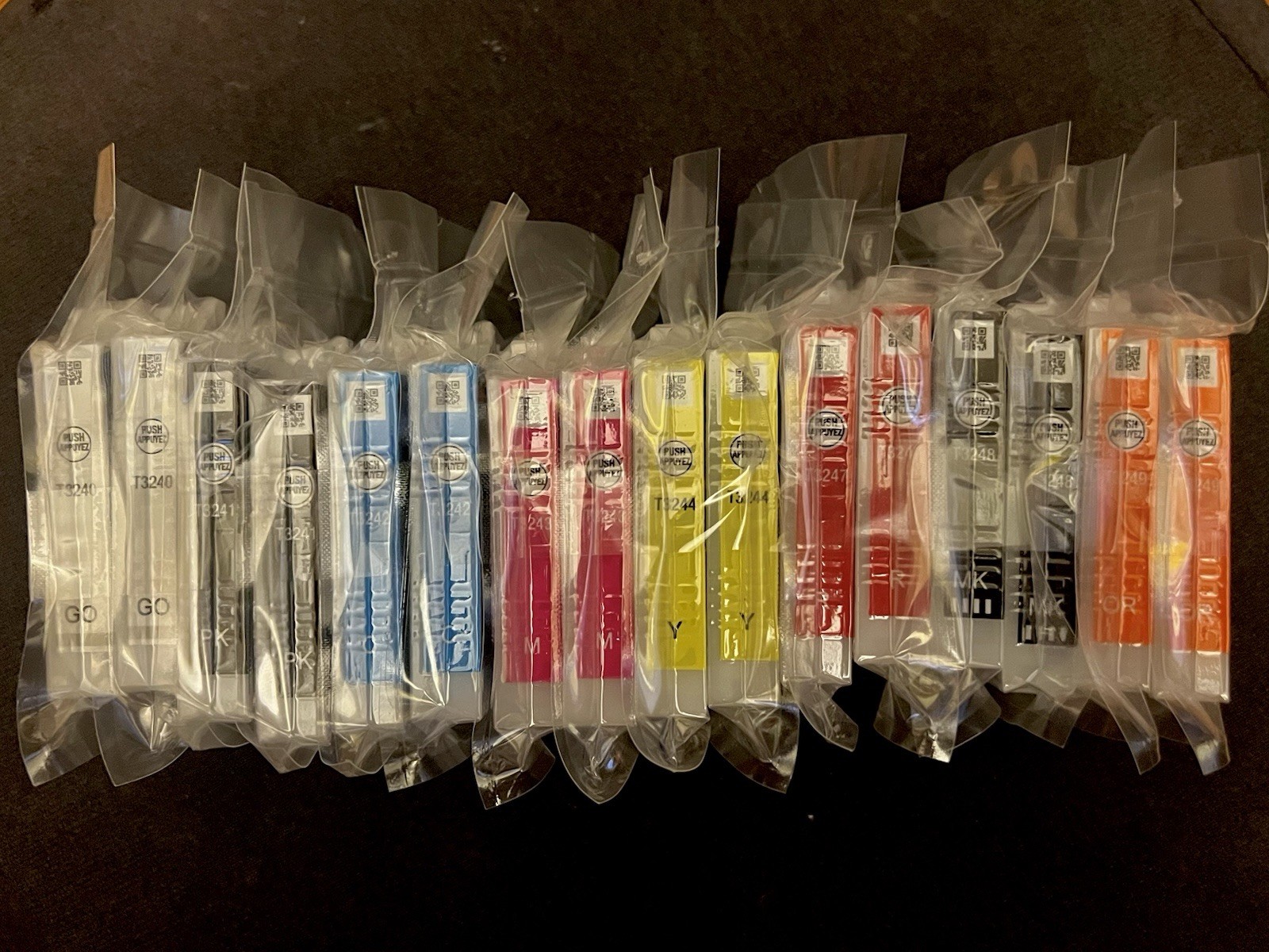 New Genuine Epson 324-Black & Color 8PK Ink Cartridges x2 (total 16) 2 Full sets