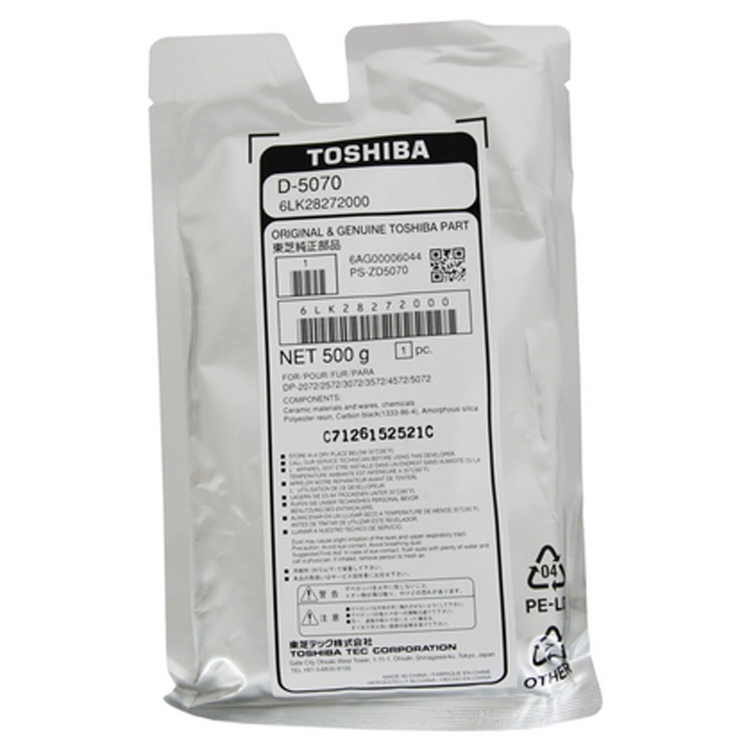 Black Developer For Toshiba E STUDIO 3508A 307 3008A 257 2508A 207 2008A D-5070