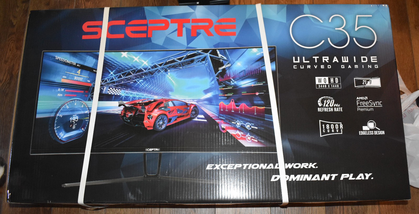 SCEPTRE C35 Ultrawide Curved QHD Gaming Monitor C355-3440UN