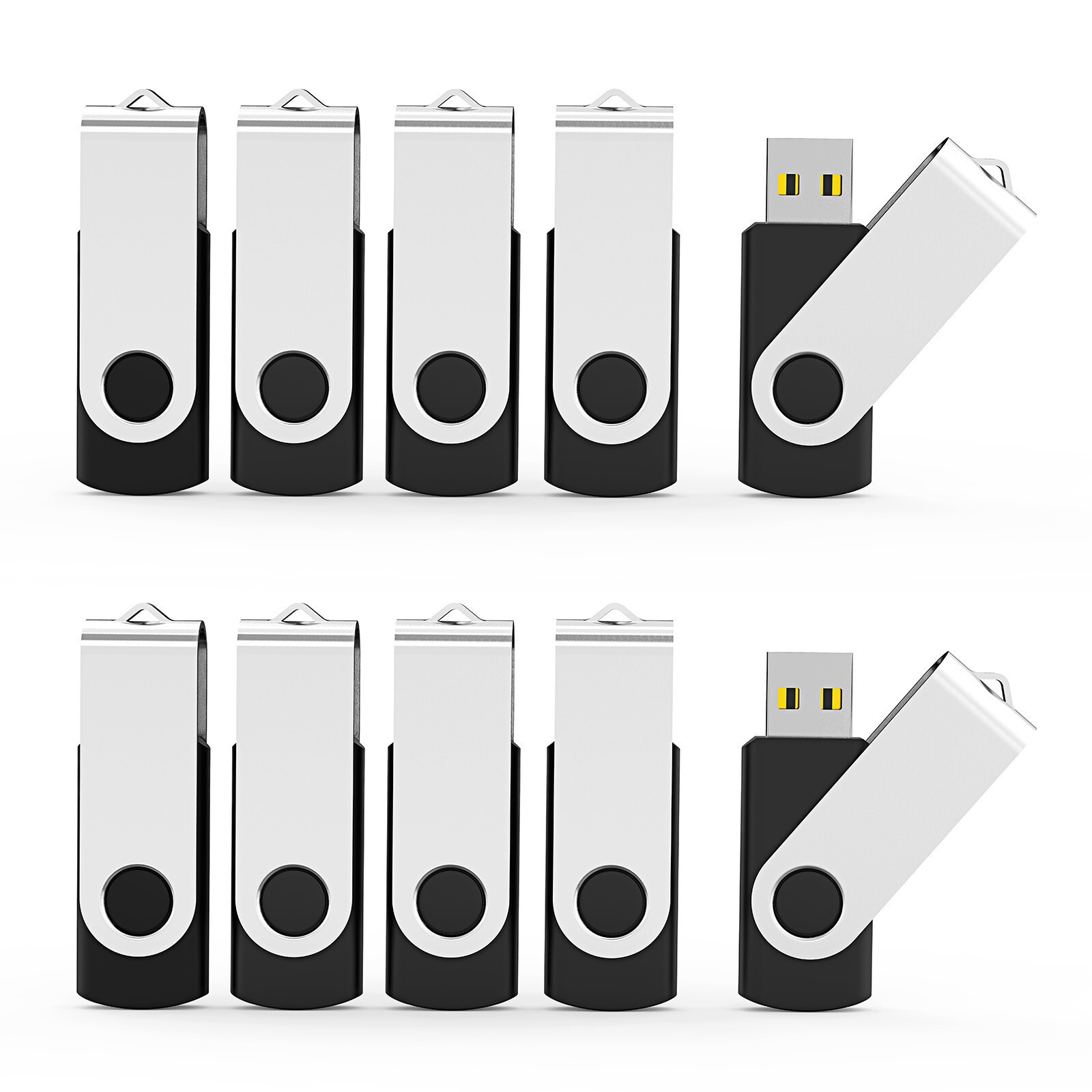 LOT 10x Metal USB2.0 Flash Drive Memory Stick Thumb Drive U Disk 128MB Computer