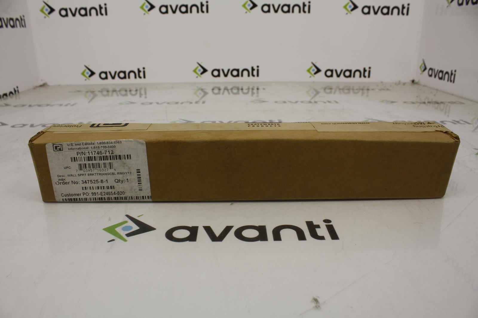 CPI 11746 712 Triangular Support Bracket for cable runway Steel 12 Wide Black