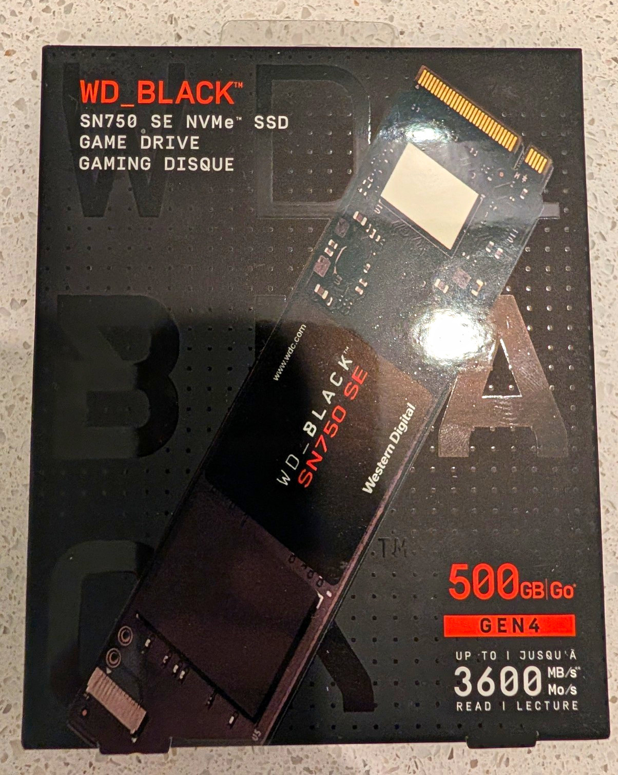 Western Digital WD_BLACK SN750 SE 500GB M.2 2280 PCIe Gen4 NVMe SSD 3600MB/s