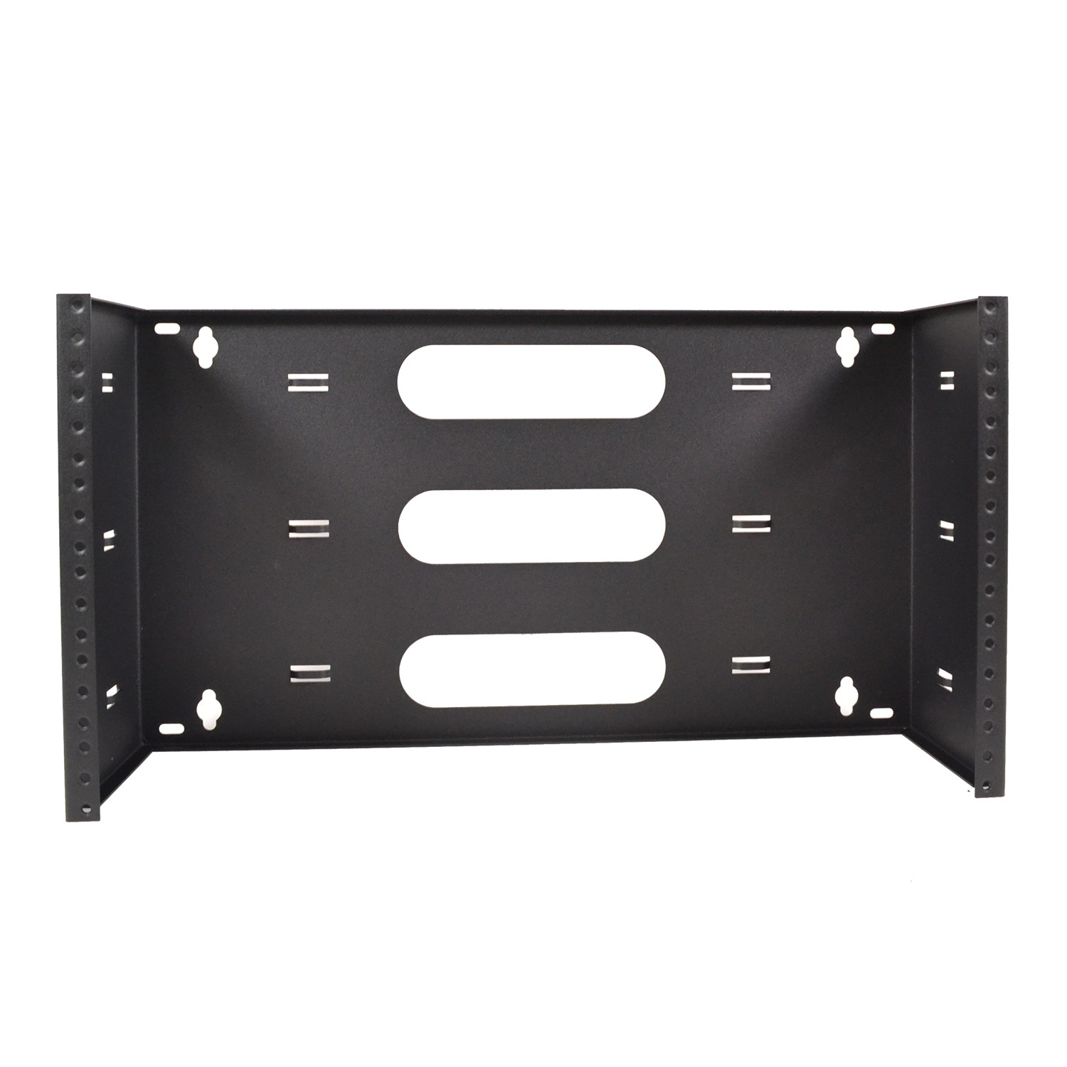 19" Six Space 6U Steel Wall Mount Hinged Swing Out Patch Panel Bracket 6" Deep