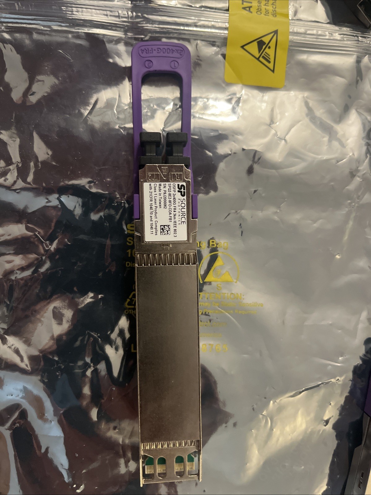 SP Source Photonics OSFP 2x400G FR4 3km IEEE 802.3 Optical Transceiver