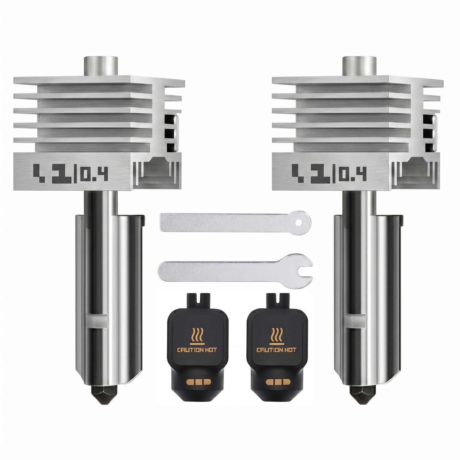 Orionix 0.4mm Hotend Kit Silver, 2 Pack