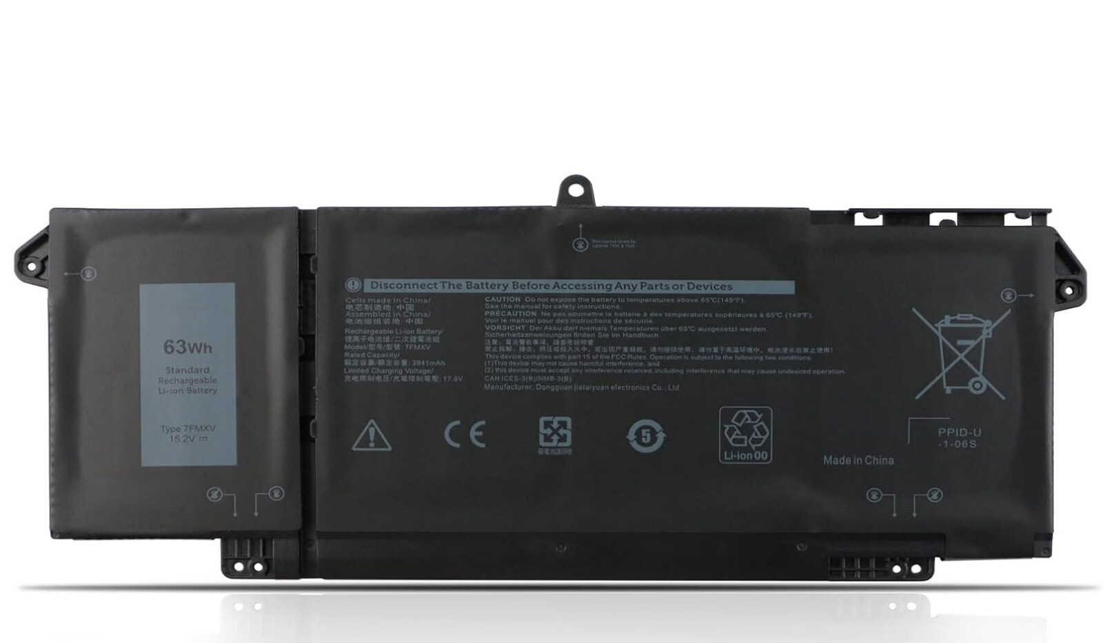 727CG 63Wh Replacement Battery for Dell Latitude 5320 7320 7420 7520