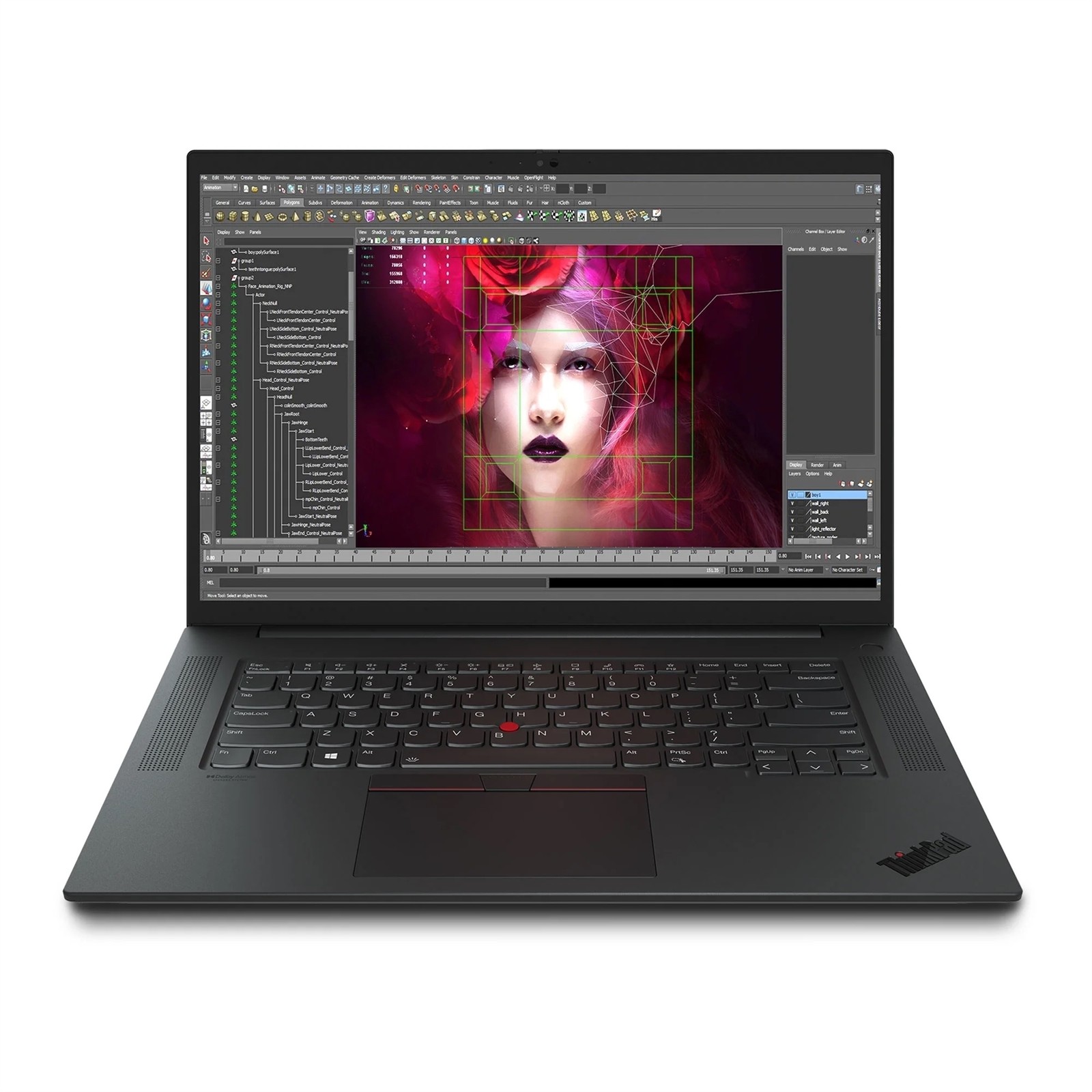 Lenovo Thinkpad P1 Gen 4 16" 64GB 2TB, Black