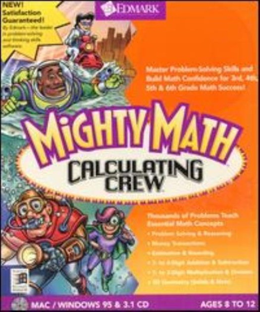 Mighty Math Calculating Crew PC MAC CD learn adding triangles money angles game
