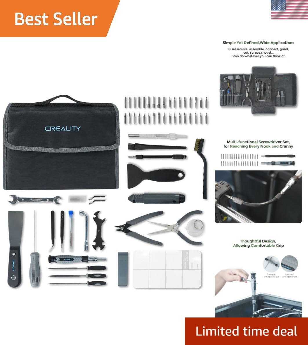 Creality 74-Piece 3D Printer Tool Kit with Storage Bag