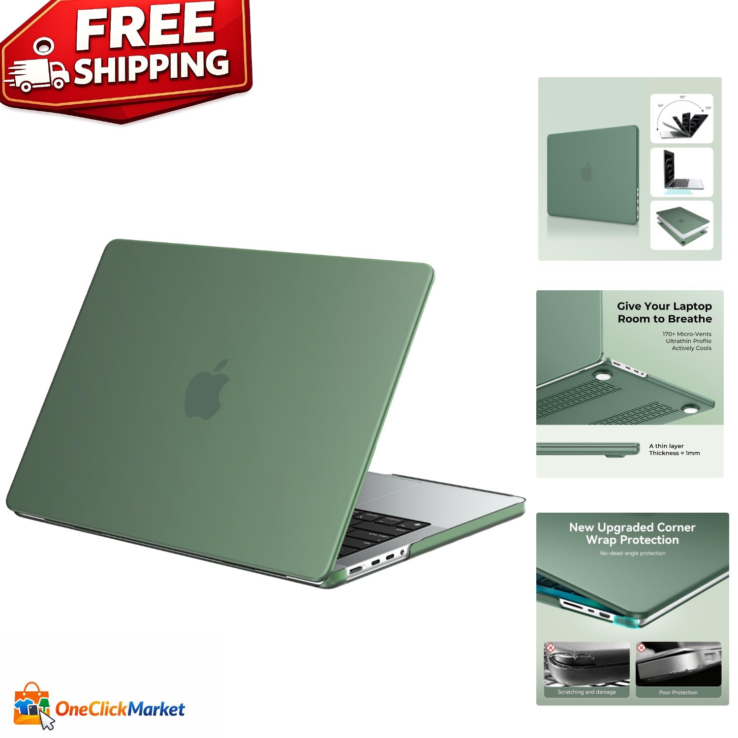 Luxury Slim Fit Case for MacBook Pro 14" M5-M1 Pro/Max - Bumper-Level Protection