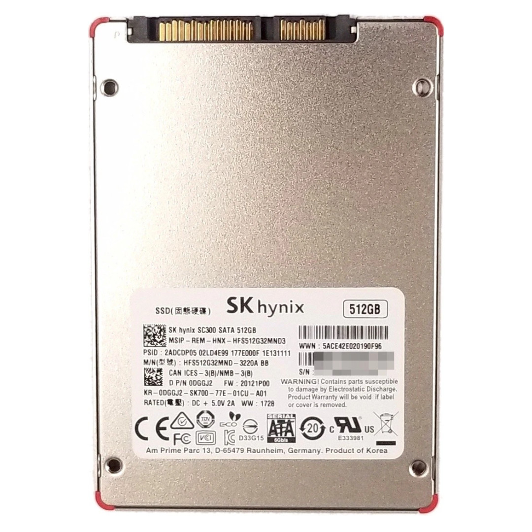 Dell DGGJ2 SK Hynix SC300 512GB 2.5" SATA III SED MLC SSD