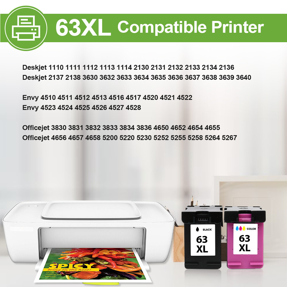 Black Color Ink Cartridges 61XL 62XL 63XL 64XL 65XL 67XL HY for HP printer Lot