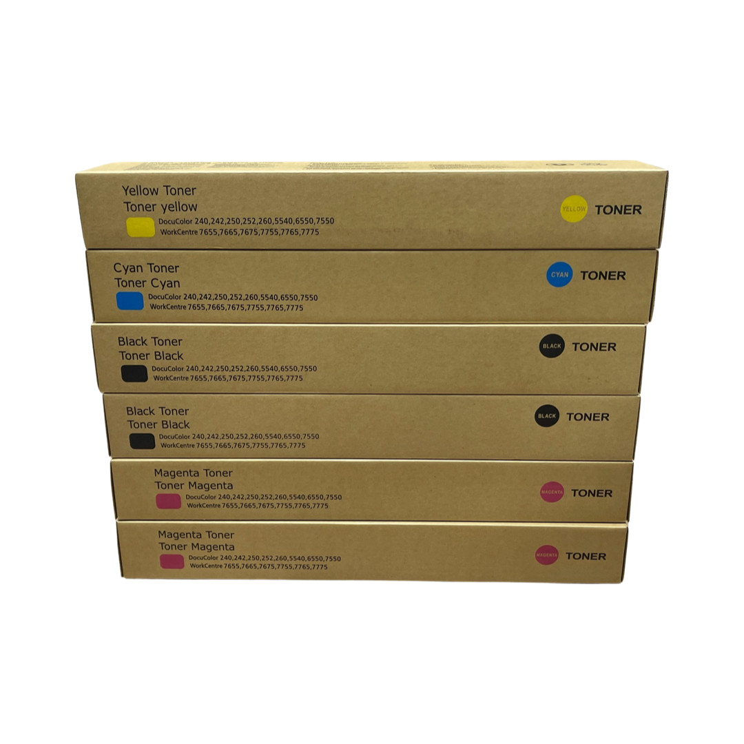 6 Pk Japan Replacement Toner for Xerox DC250 7665 250 240 242 260 SOLD