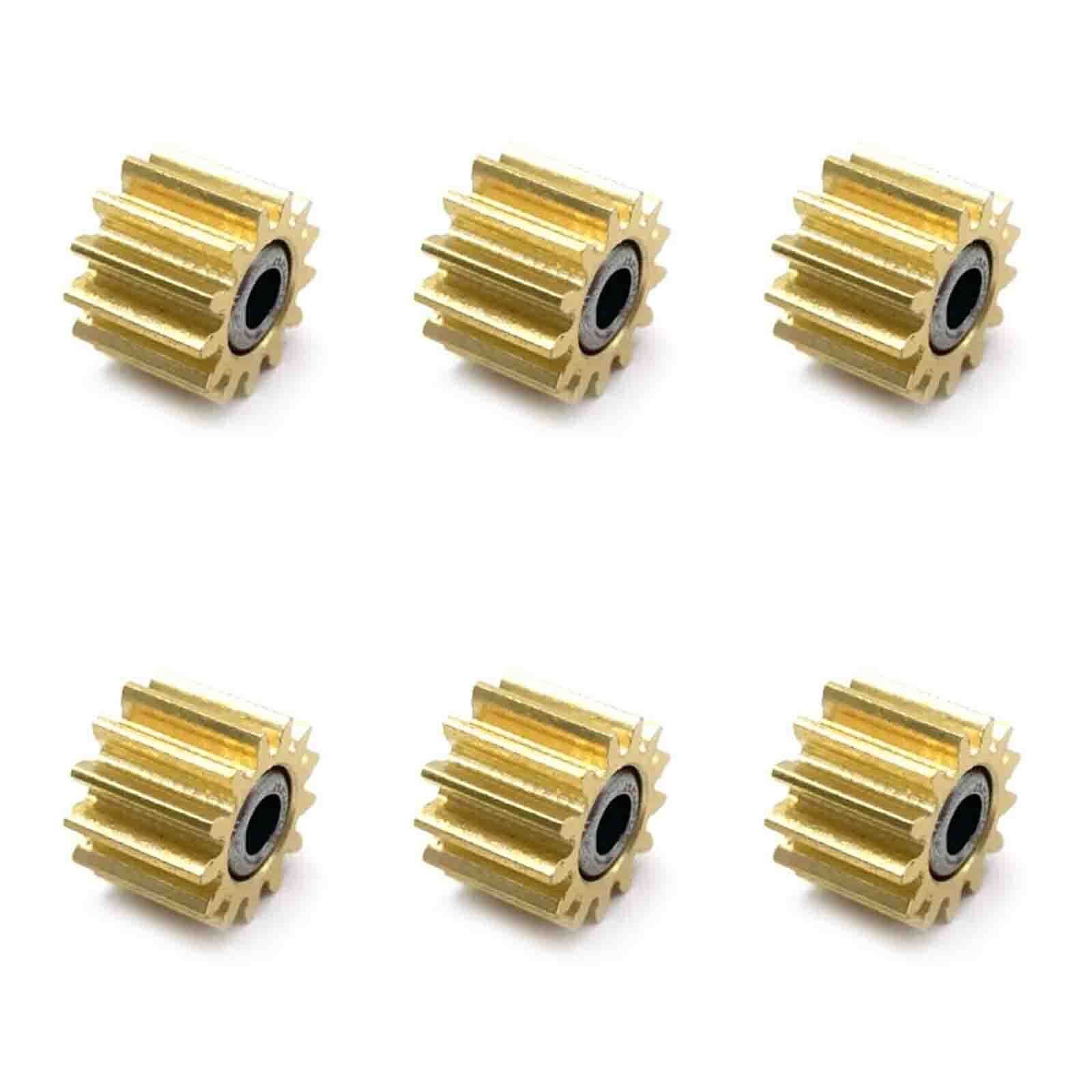 6pcs T830 Cutter Copper Gear CQ890-67091 Fits For HP DesignJet T120 T100 T730