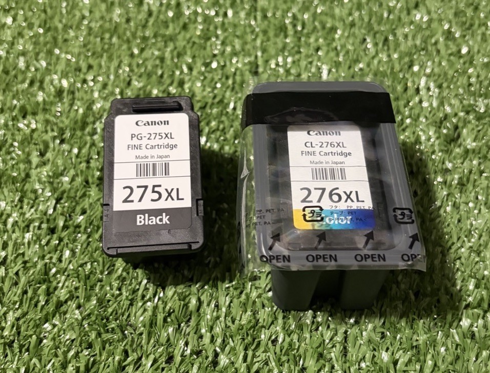Open Box Canon Genuine PG-275XL Black & CL-276XL Tri-Color Inkjet Ink Cartridges