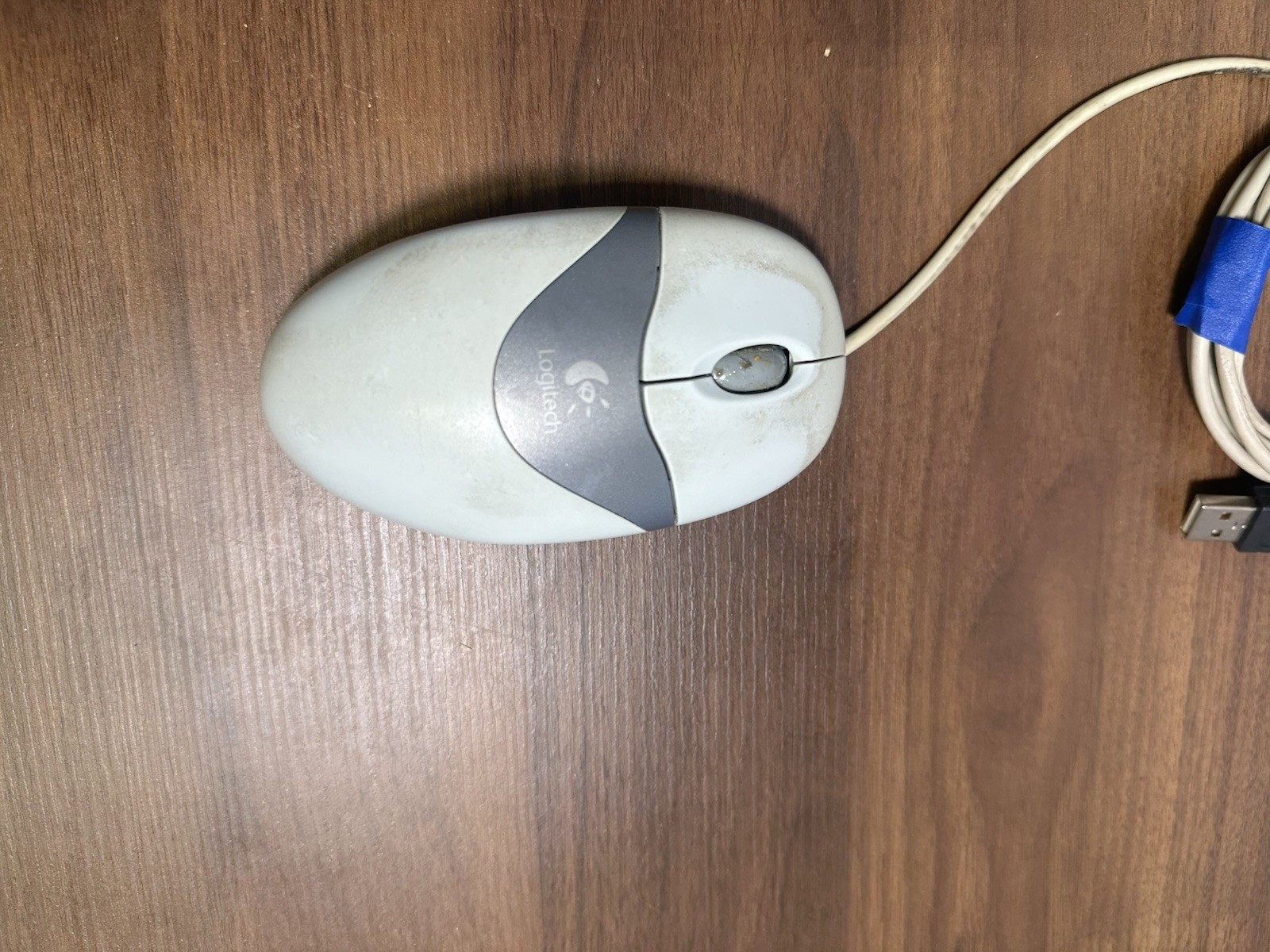 Logitech Wired Optical Mouse PS/2 Vintage (Classic Beige)