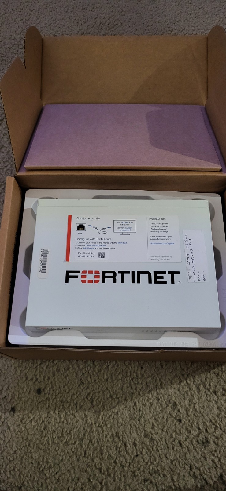 Fortinet FortiGate 60E Network Security Firewall