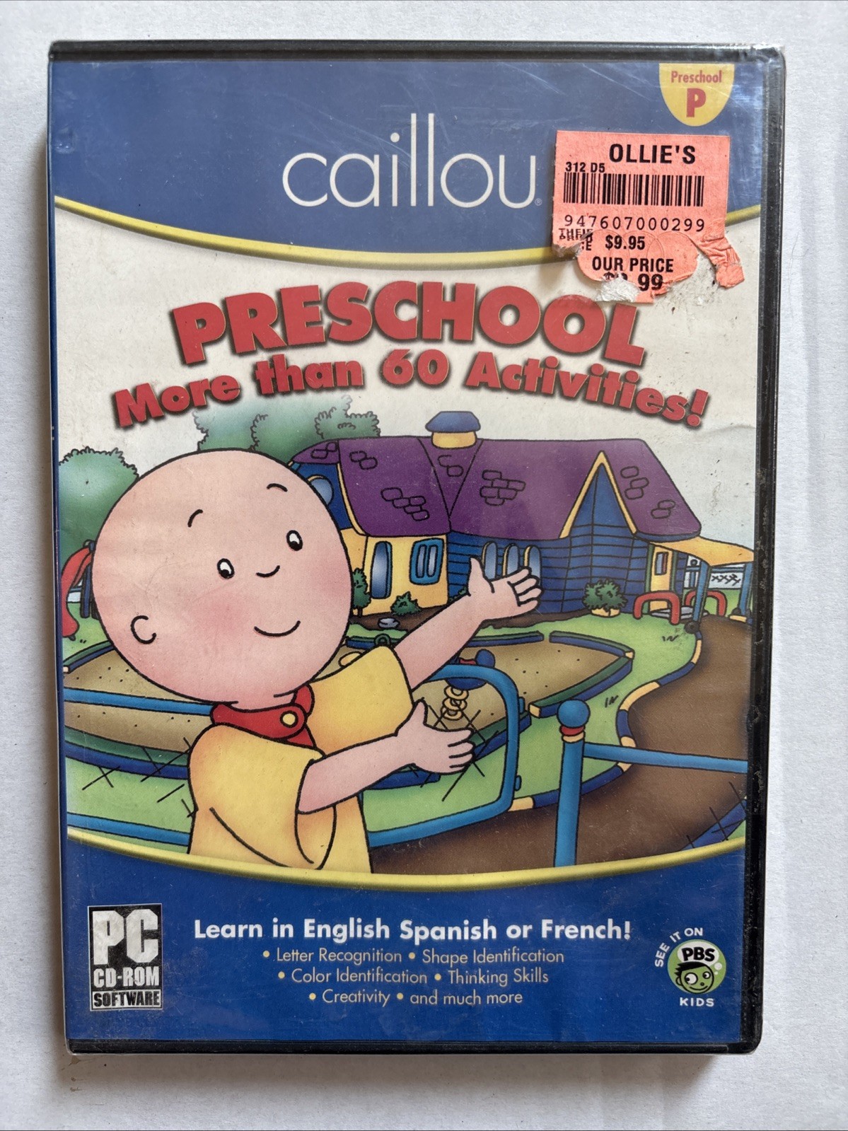 Caillou Preschool 60+ Activities PC CD-ROM New